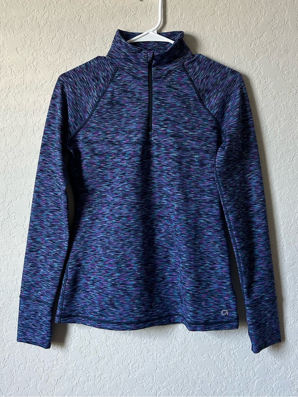 Gap Fit Space Dye Quarter Zip Athletic Pullover
